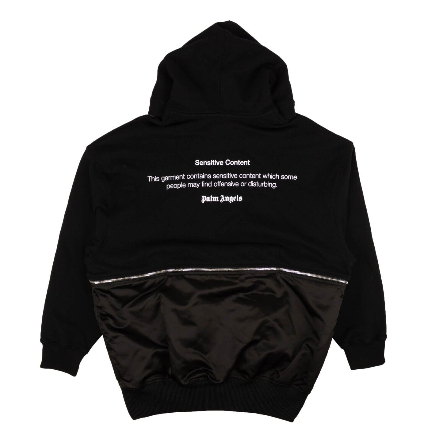 Black Sensitive Content Hybrid Hoodie