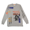Indvlst Hand Printed Army Of One Ls T-Shirt - Gray