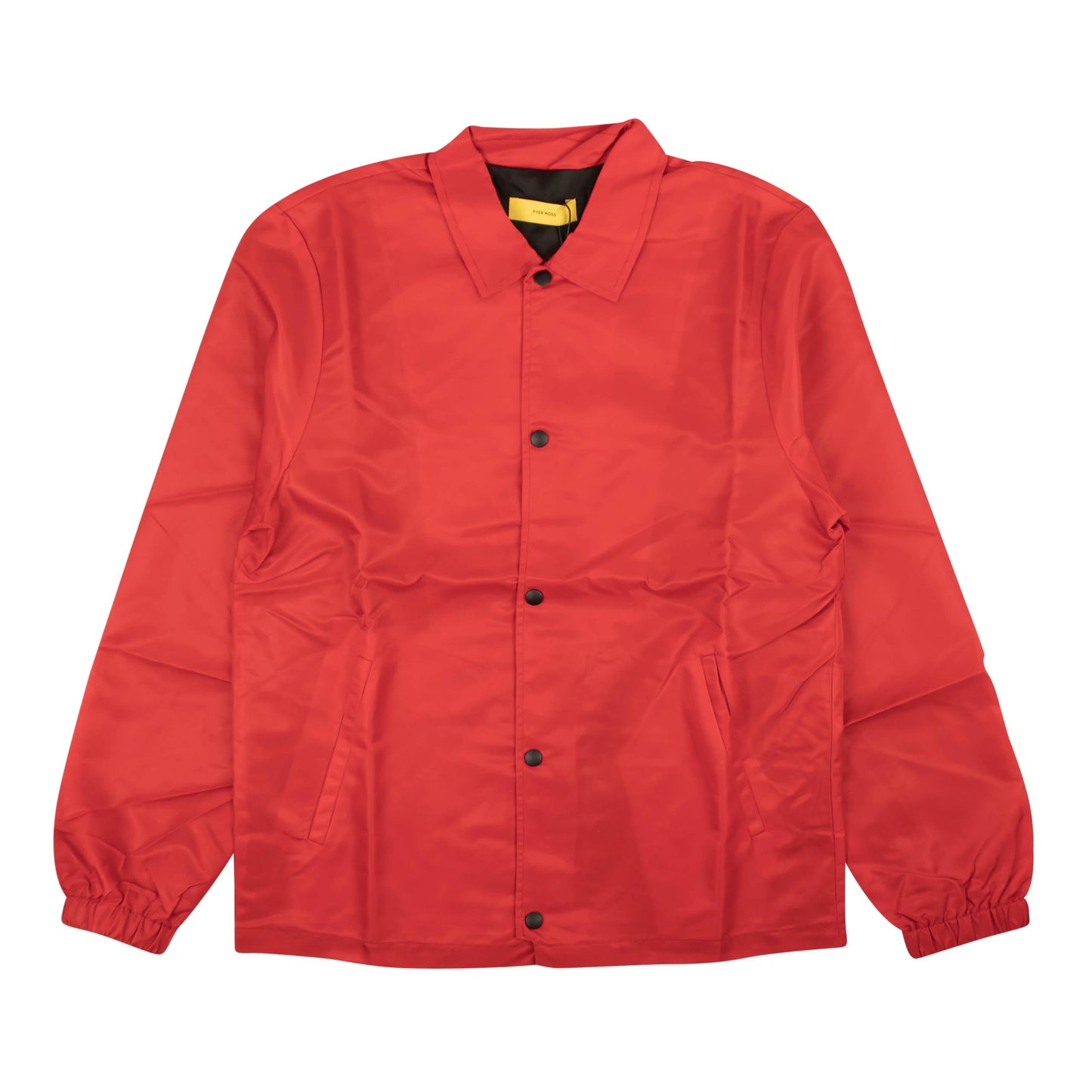 Pyer Moss Satin Snap Jacket - Red