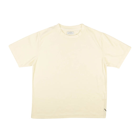 Saturdays Nyc Ivory White Velour Short Sleeve T-Shirt
