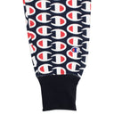 Champion All Over Logo Crewneck - Navy/Red/White