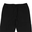 Black Straight Hem Logo Patch Pants