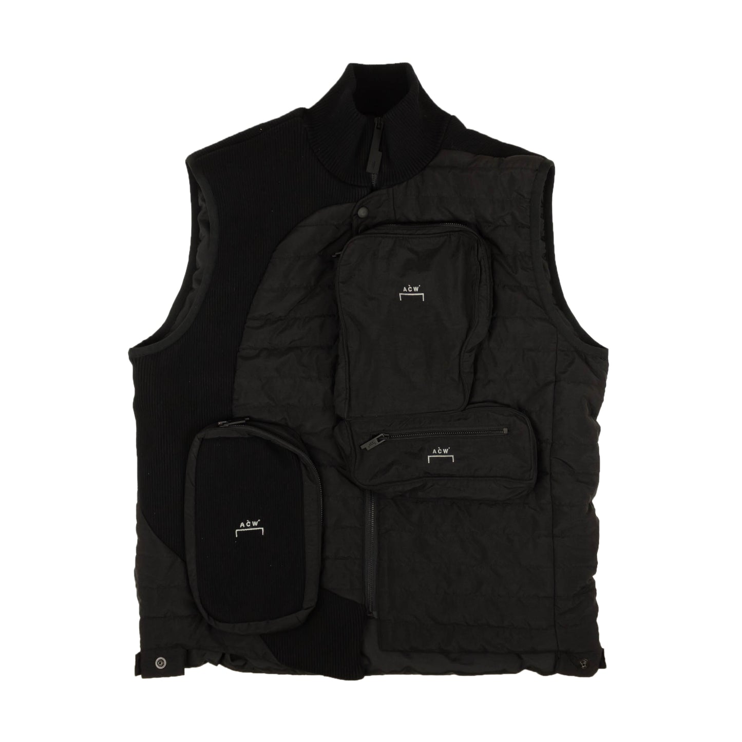 A.C.W Puffer Outerwear Vest - Black