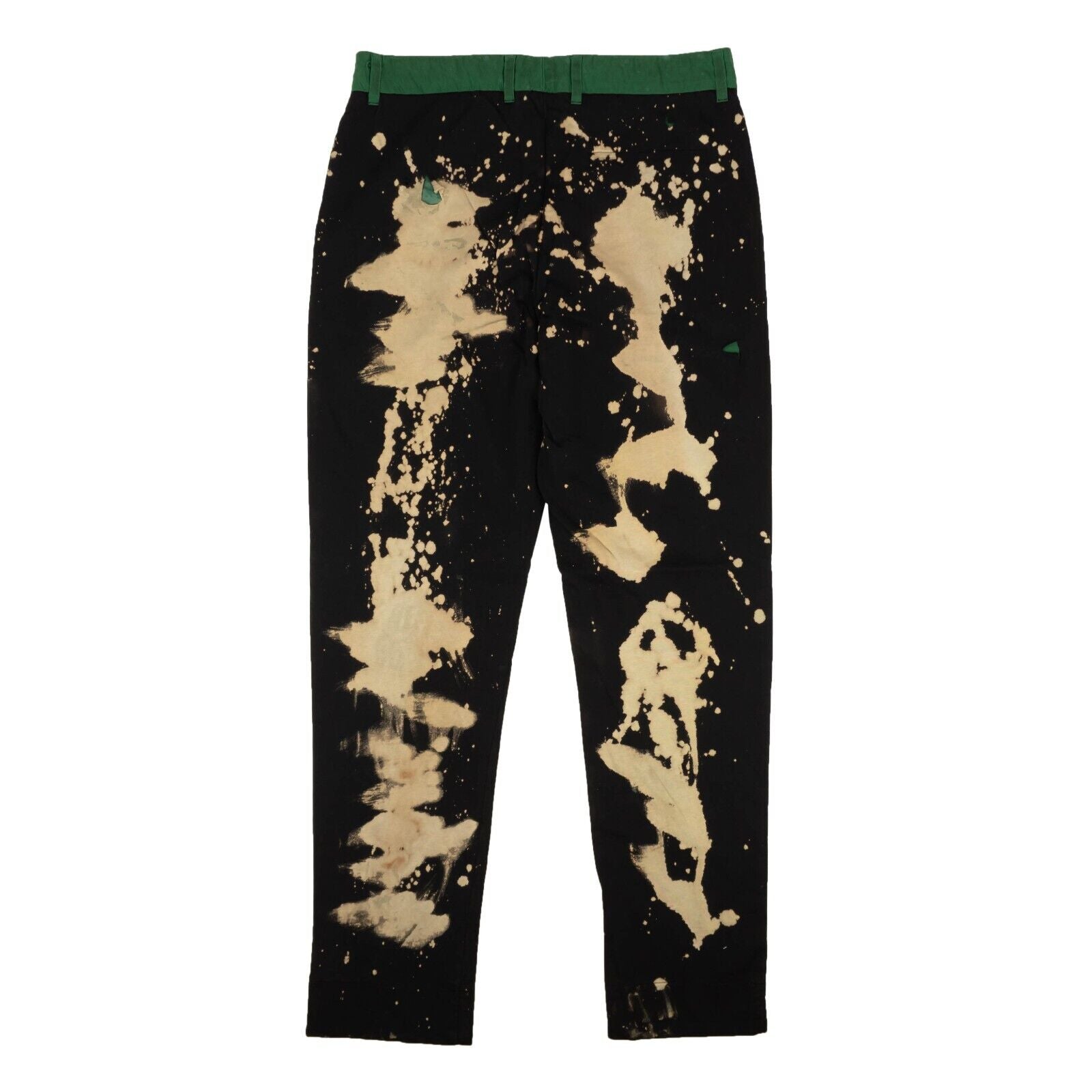 424 On Fairfax Distressed Bleached Pants - Green/Black/Brown