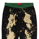424 On Fairfax Distressed Bleached Pants - Green/Black/Brown