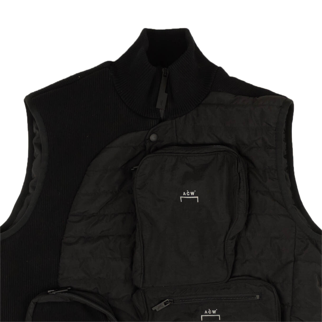 A.C.W Puffer Outerwear Vest - Black