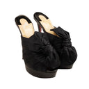 Black Monaquissima Slide Bow Heels