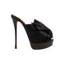 Black Monaquissima Slide Bow Heels