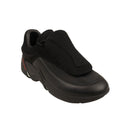 Black Antei Knit Leather Sneakers