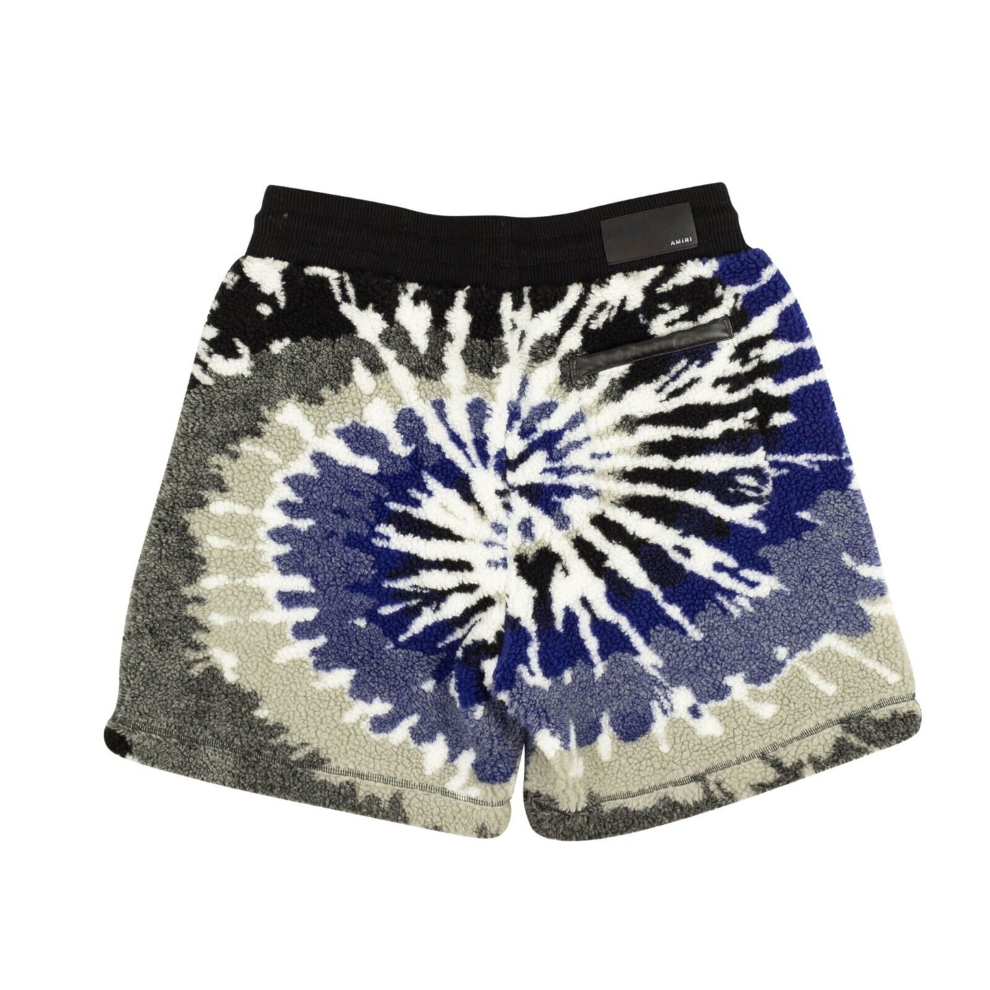 Amiri Tie Dye Polar Fleece Shorts - Blue/Black