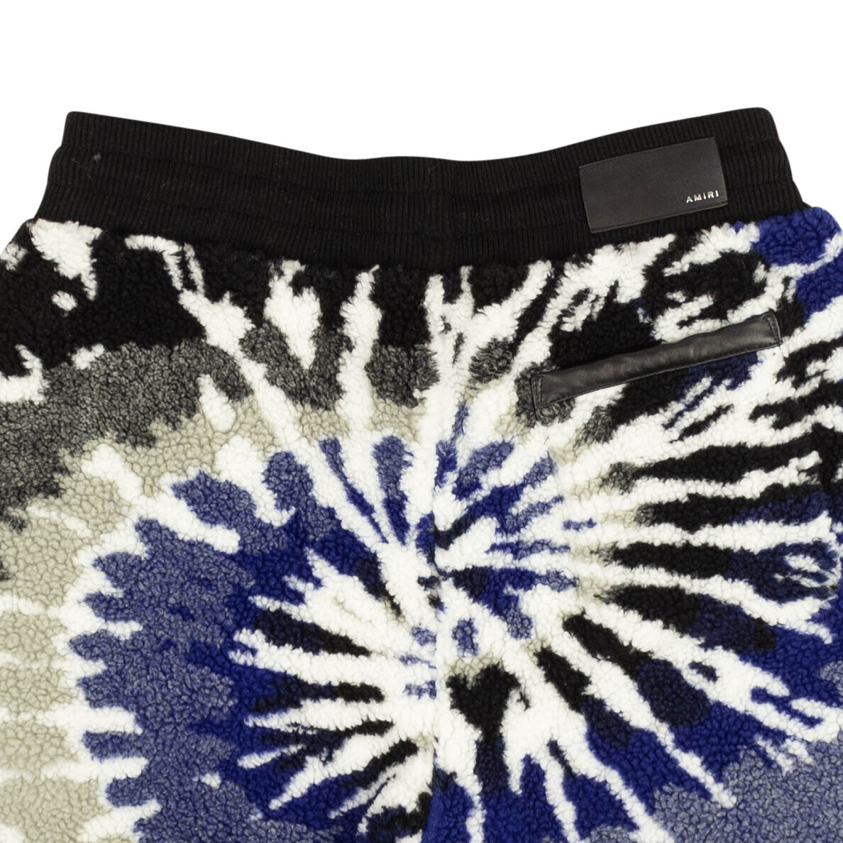 Amiri Tie Dye Polar Fleece Shorts - Blue/Black