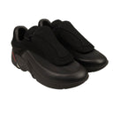 Black Antei Knit Leather Sneakers