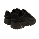 Black Antei Knit Leather Sneakers
