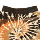 Amiri Tie-Dye Polar Fleece Shorts - Orange/Brown