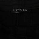 Men's Black Studded Fianchi Bermuda Sweatshorts