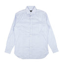 Light Blue And White Houndstooth Dress Shirt