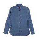 Blue Denim Button Down Dress Shirt