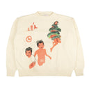 Ivory Mischief Knit Pullover Sweater