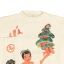 Ivory Mischief Knit Pullover Sweater