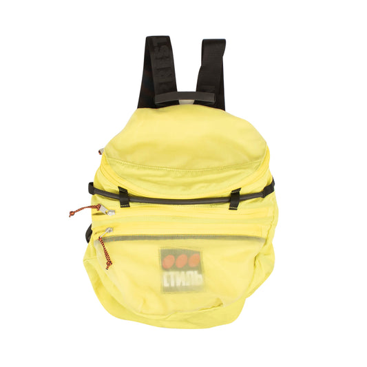 Heron Preston Nylon Mesh Backpack - Yellow