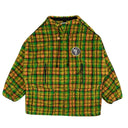 Green Check Multi Fleece Anorak Jacket