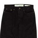 Black Floral Diag Frayed Jeans