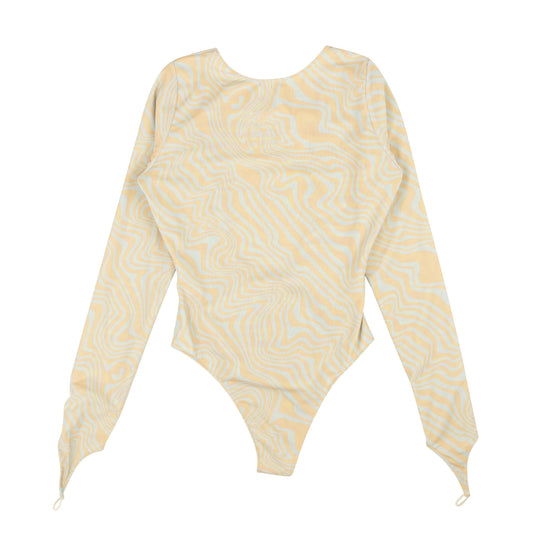 Maisie Wilen Bodysuit - Beige/Blue