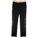 Black Spiritus Tailored Crochet Trousers
