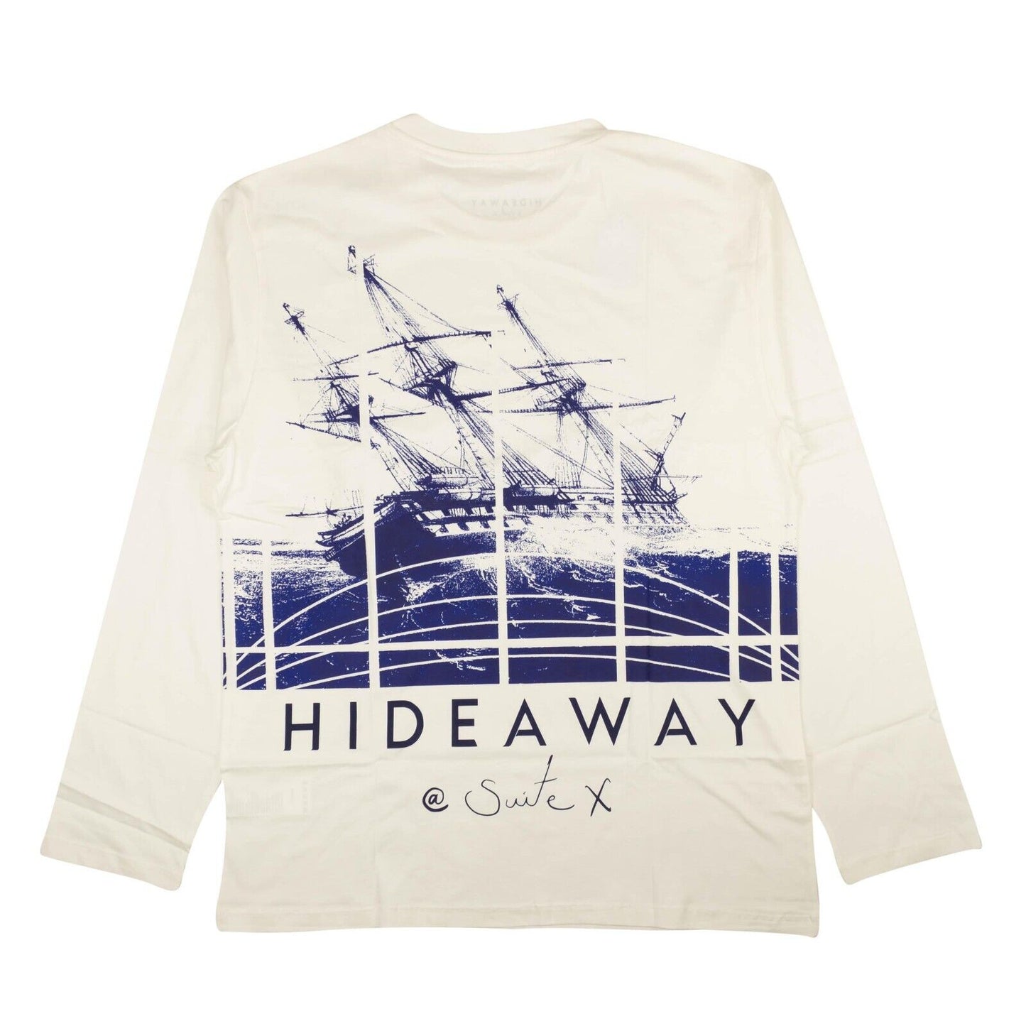 Hideaway Porto Cervo Long Sleeve T-Shirt - White