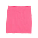 Neon Pink Ribbed Miniskirt