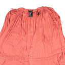 Pink V-Neck Ruched Loose Sleeveless Top