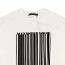 White Barcode Logo Short Sleeve T-Shirt