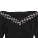 ADAM SELMAN SPORT Sport Shoulder And Abs Top - Black/Silver