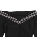 ADAM SELMAN SPORT Sport Shoulder And Abs Top - Black/Silver