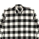 Balenciaga Black Silk 'Back Scarf ' Printed Blouse Shirt