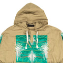 Blue And Grey Embroidery Body Cagoule Sweater