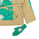 Blue And Grey Embroidery Body Cagoule Sweater
