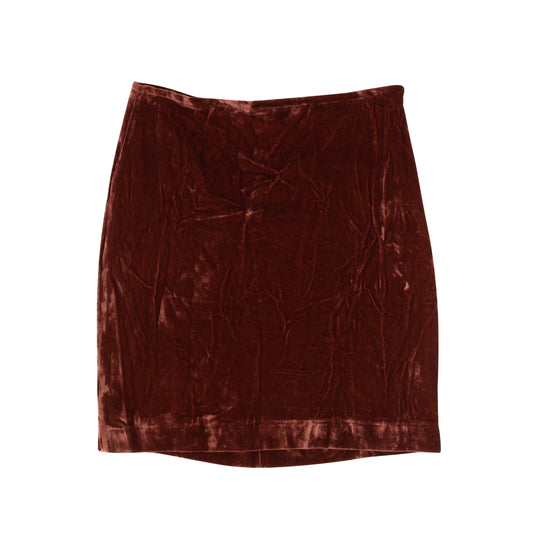 Our Legacy Velour Swift Skirt - Brick Red