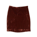 Our Legacy Velour Swift Skirt - Brick Red