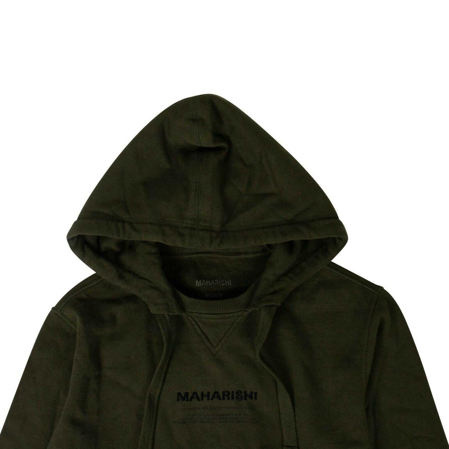 Maharishi Organic Cotton Miltype Hooded Sweatshirt - Olive Green