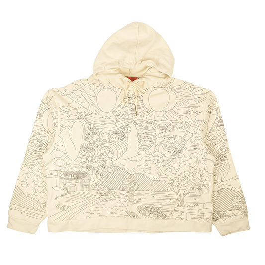 Who Decides War Cream Duaity Hooded Pullover