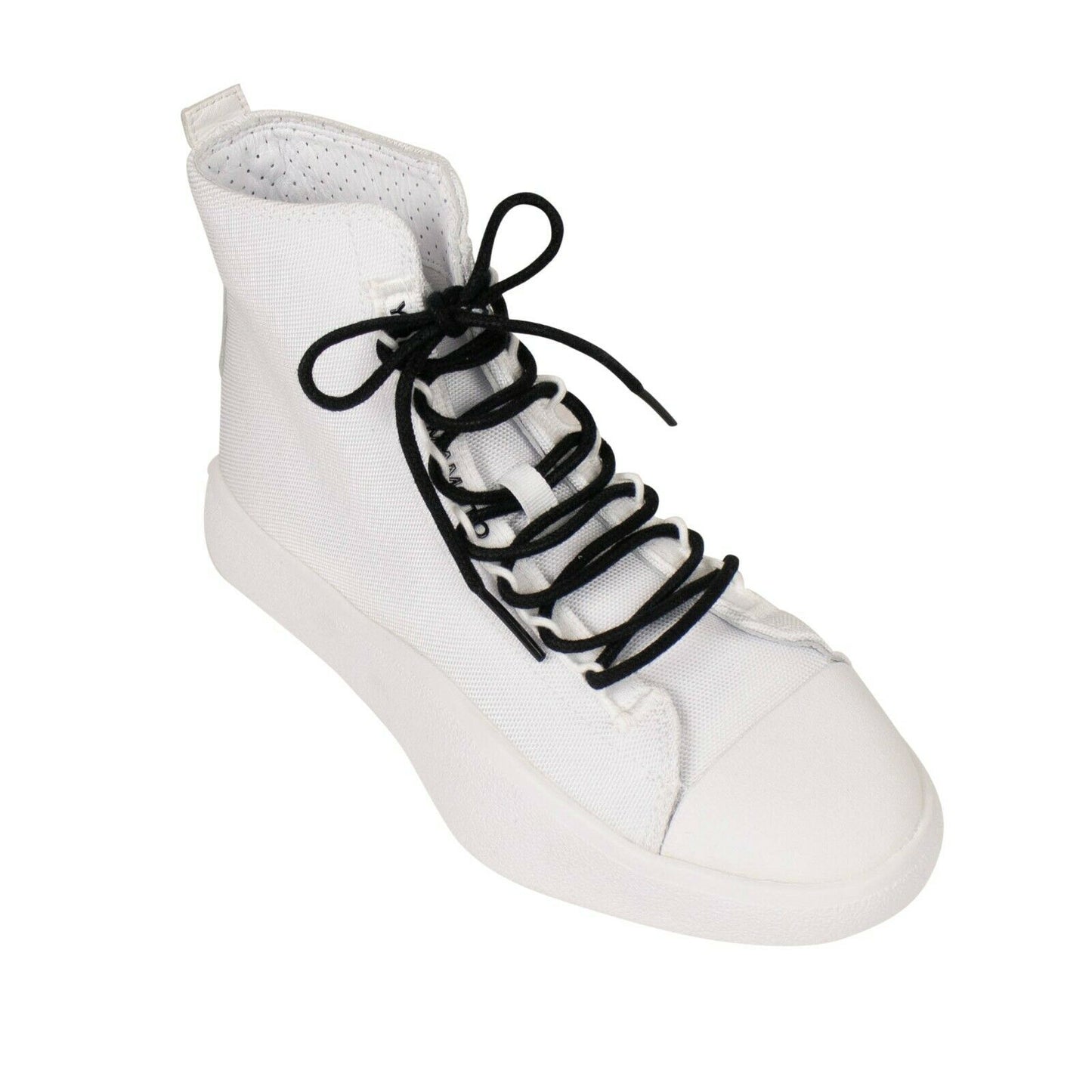 Y-3 Adidas 'Bashyo' High-Top Canvas Sneakers - White