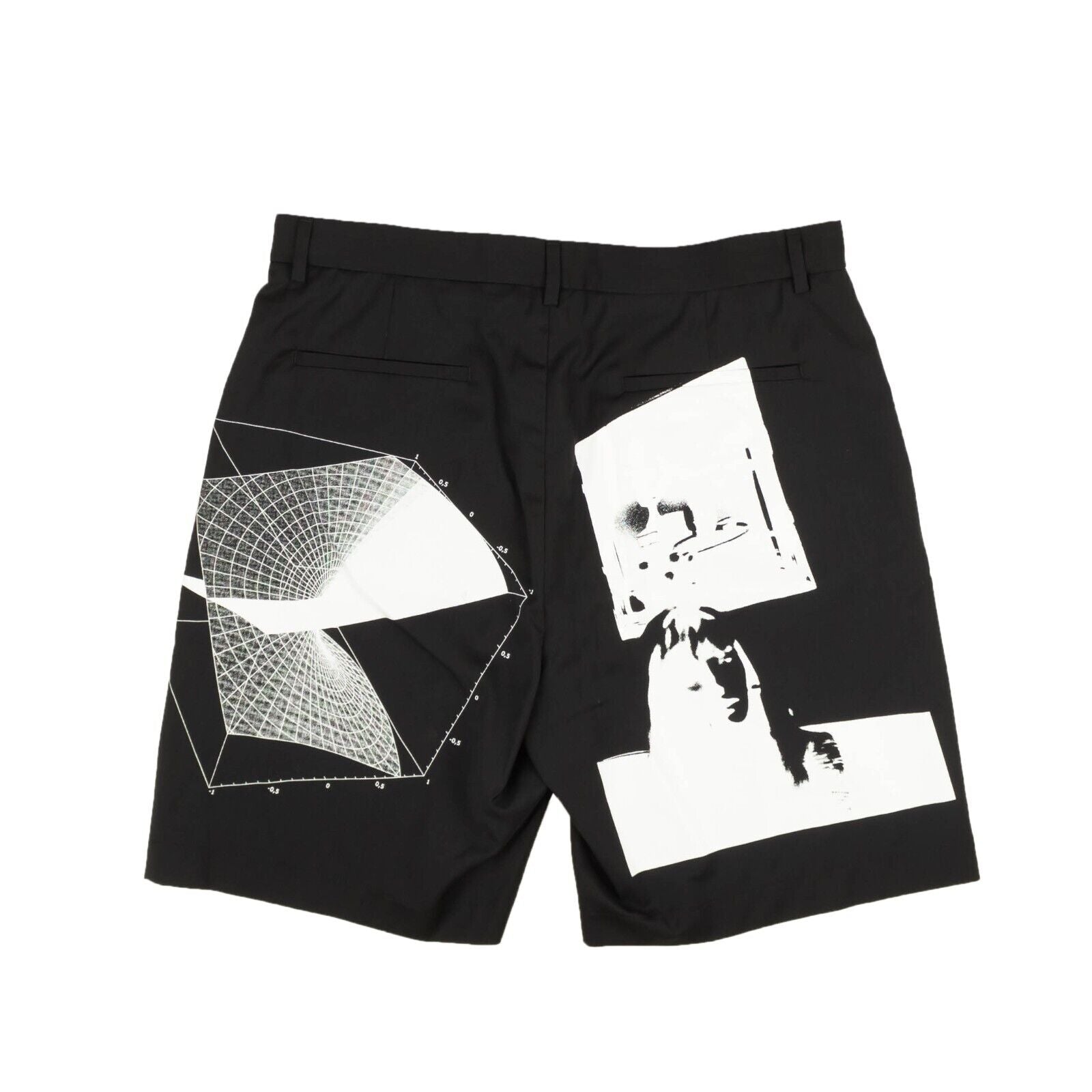 Msfts Rep Suit Short Swonprint - Black/White