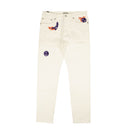 X Kenny Scharf White Slim-Fit Jeans