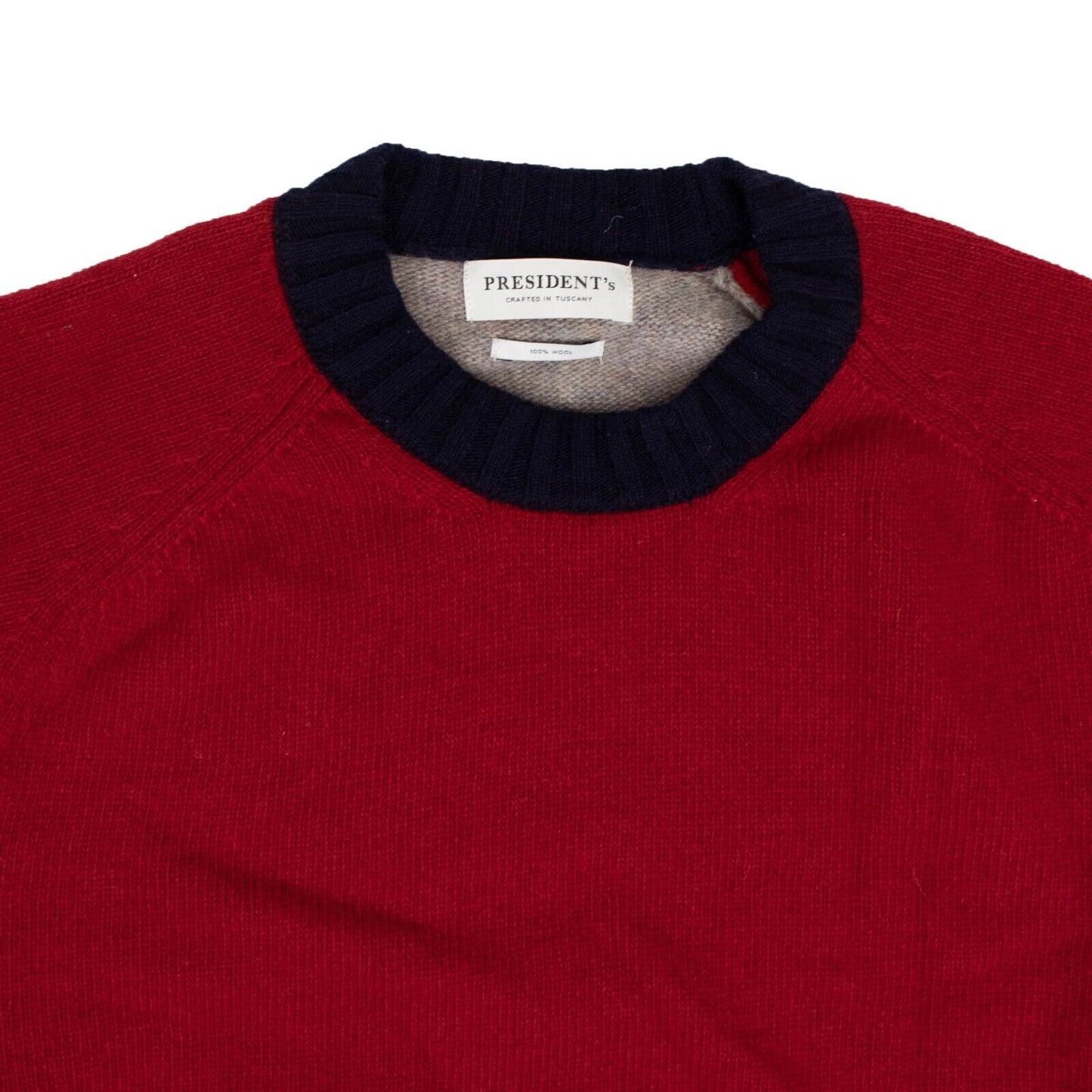President'S Crew Multicolor Wool - Red