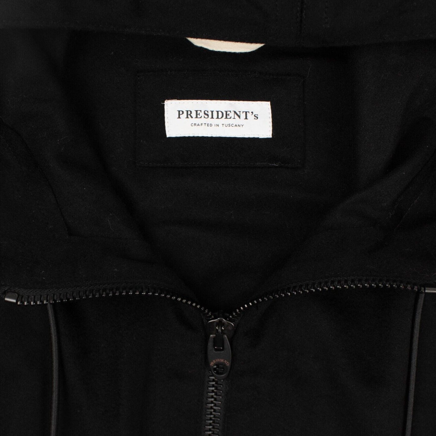 President'S Hoody Lux Loro Piana Wool - Black