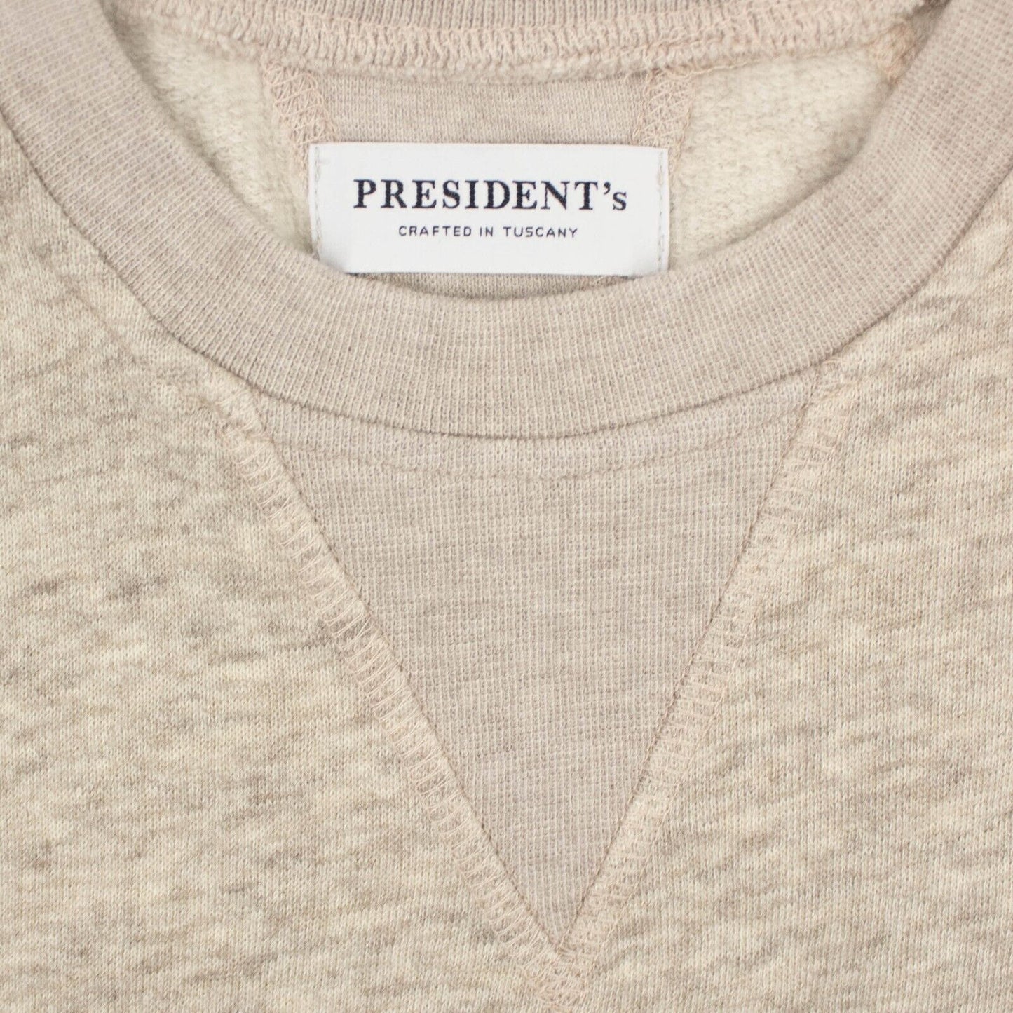 President'S Crew Yak Wool Sweater - Beige