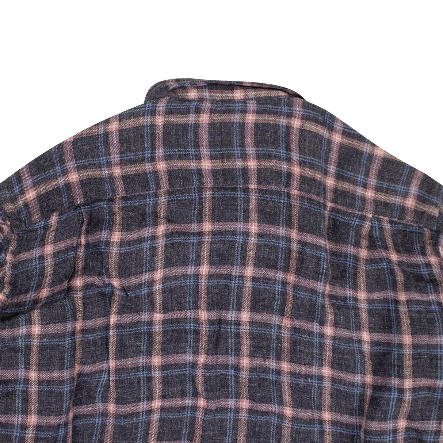 President'S Shirt Chatham Linen Flannel Check Washed - Gray/Pink