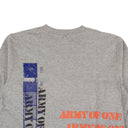 Indvlst Hand Printed Army Of One Ls T-Shirt - Gray