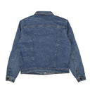 Pyer Moss Blue & White Leather Pocket Denim Jacket